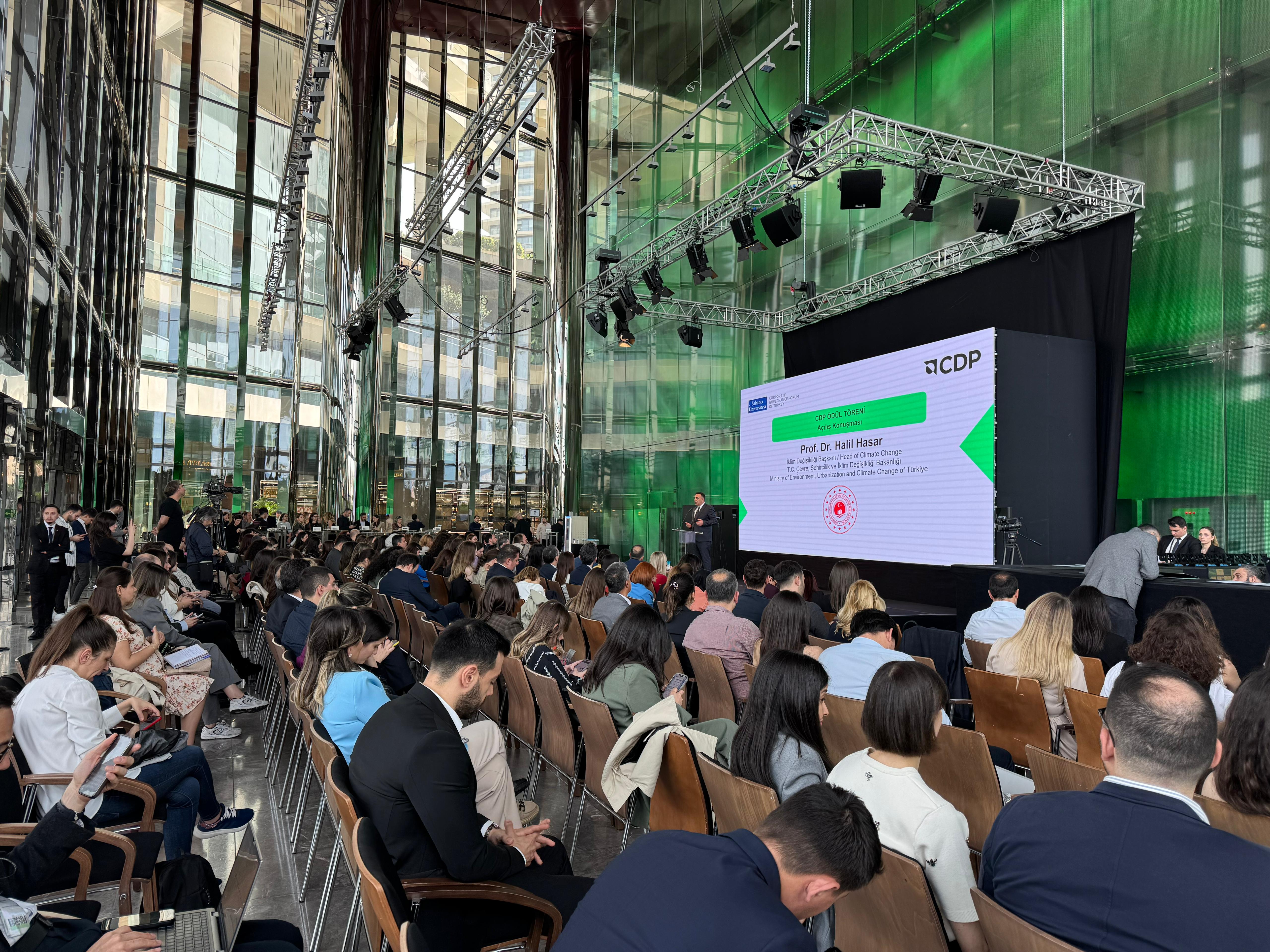 Climate Change Director Hasar Attends the CDP Awards Ceremony