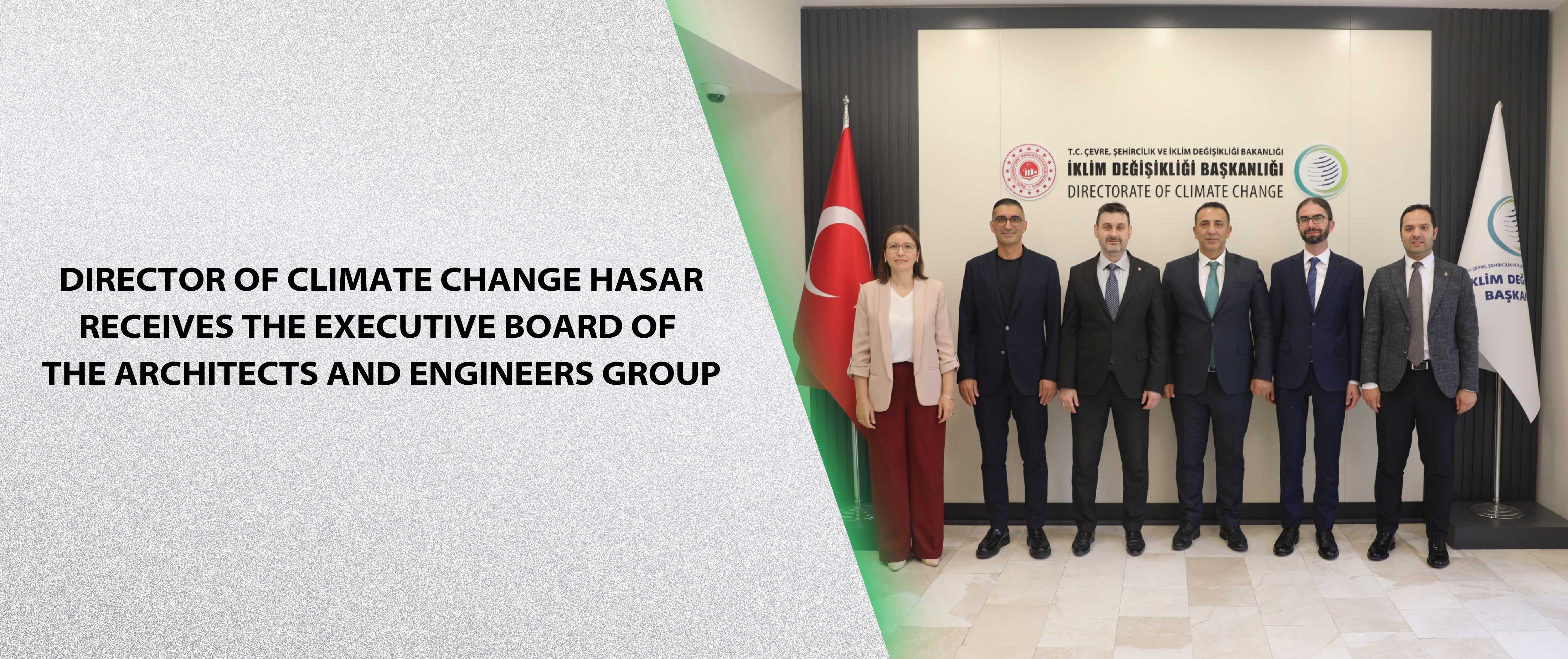 Director of Climate Change Hasar Receives the Executive Board of the Architects and Engineers Group