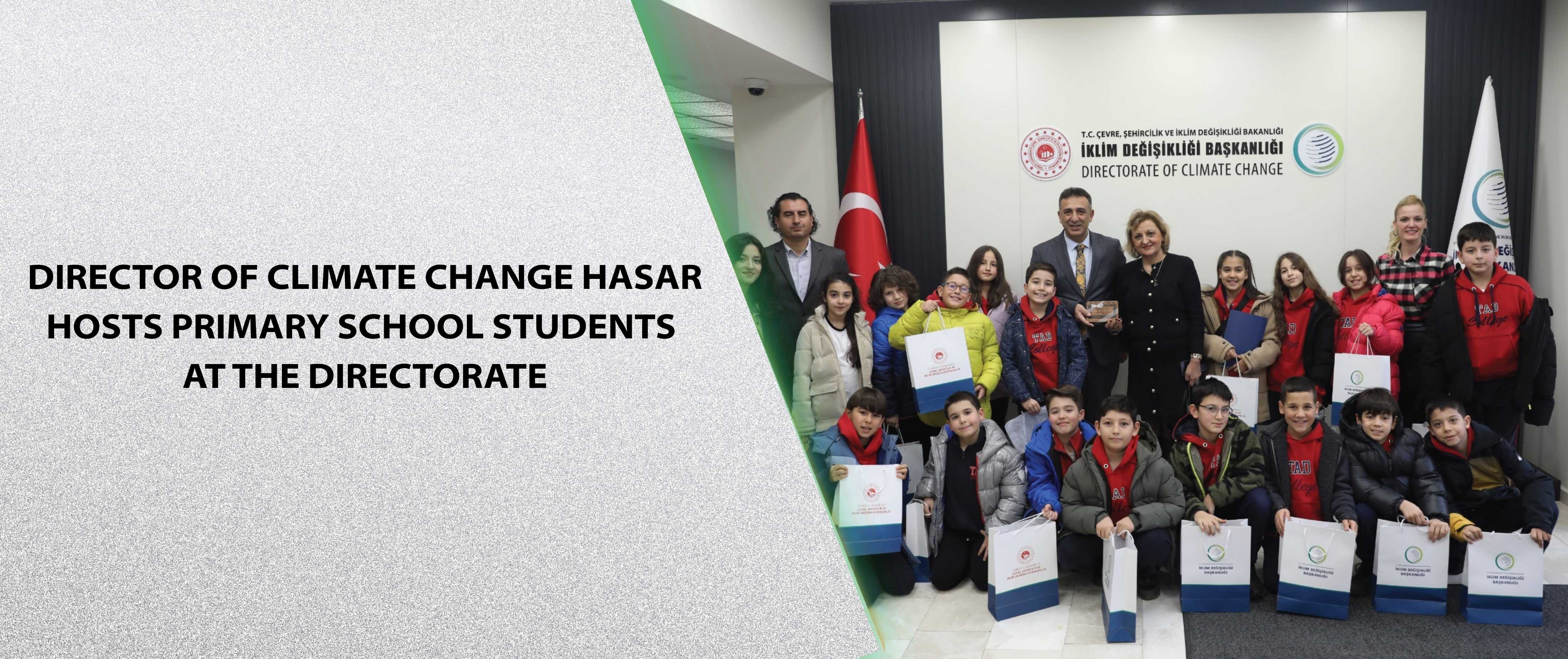 Director of Climate Change Hasar Hosts Primary School Students at the Directorate