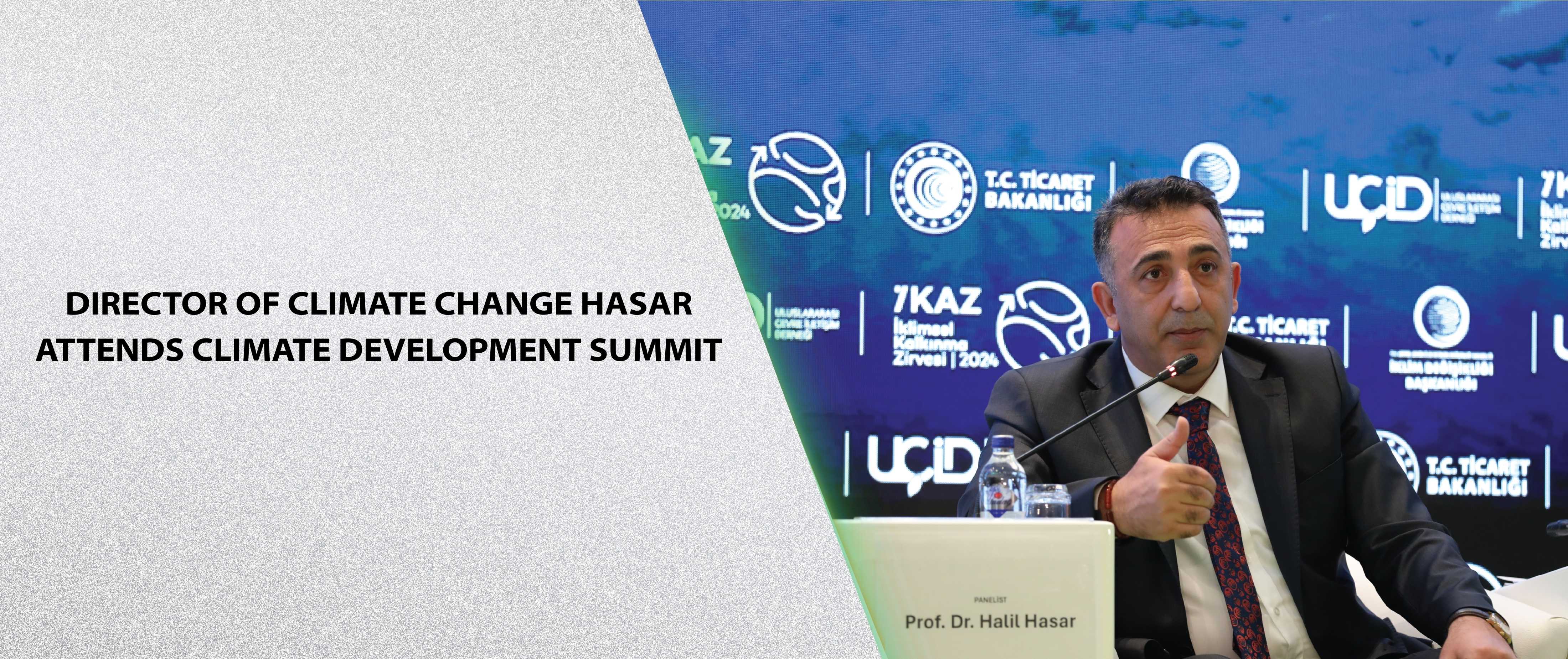 Director of Climate Change Hasar Attends Climate Development Summit