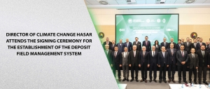 Director of Climate Change Hasar Attends the Signing Ceremony for the Establishment of the Deposit Field Management System