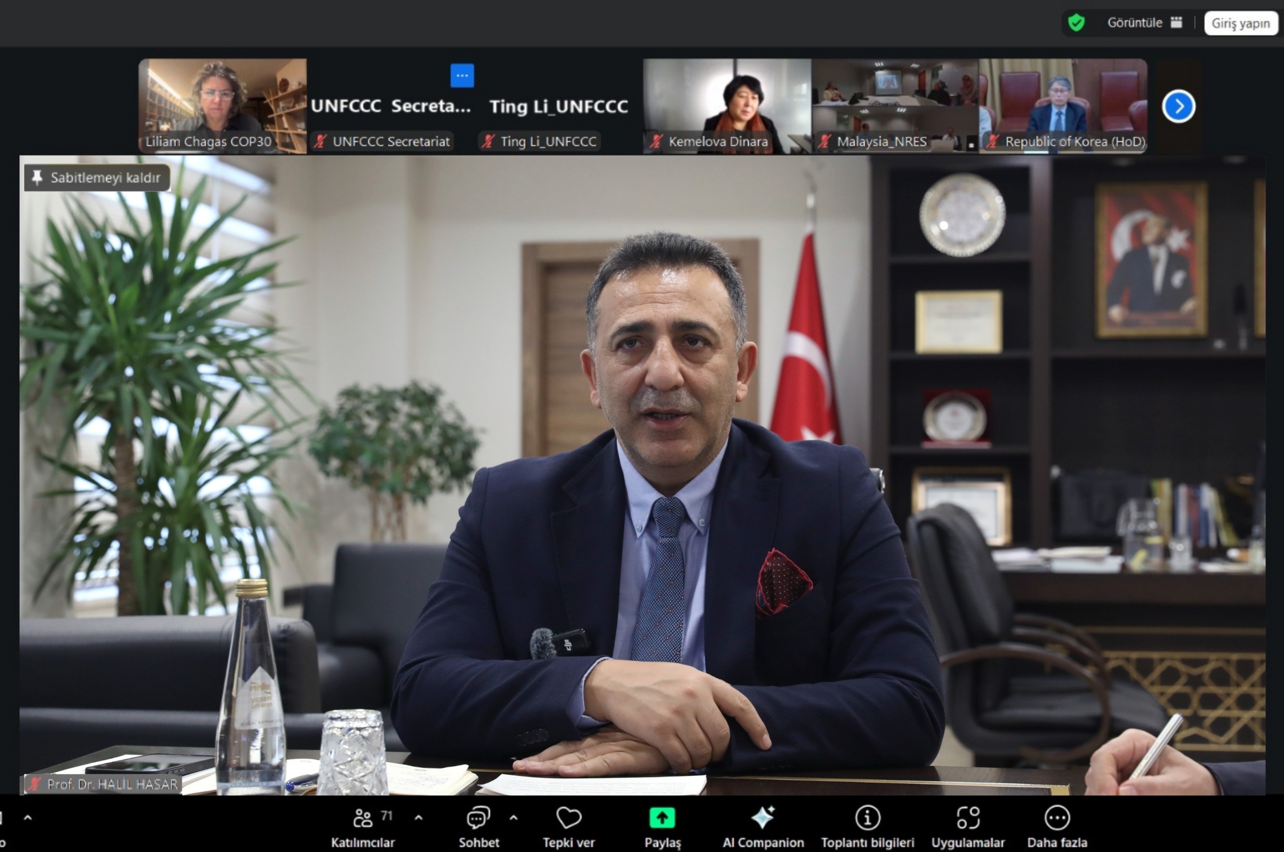 Director of Climate Change Hasar Convenes with Heads of Delegations