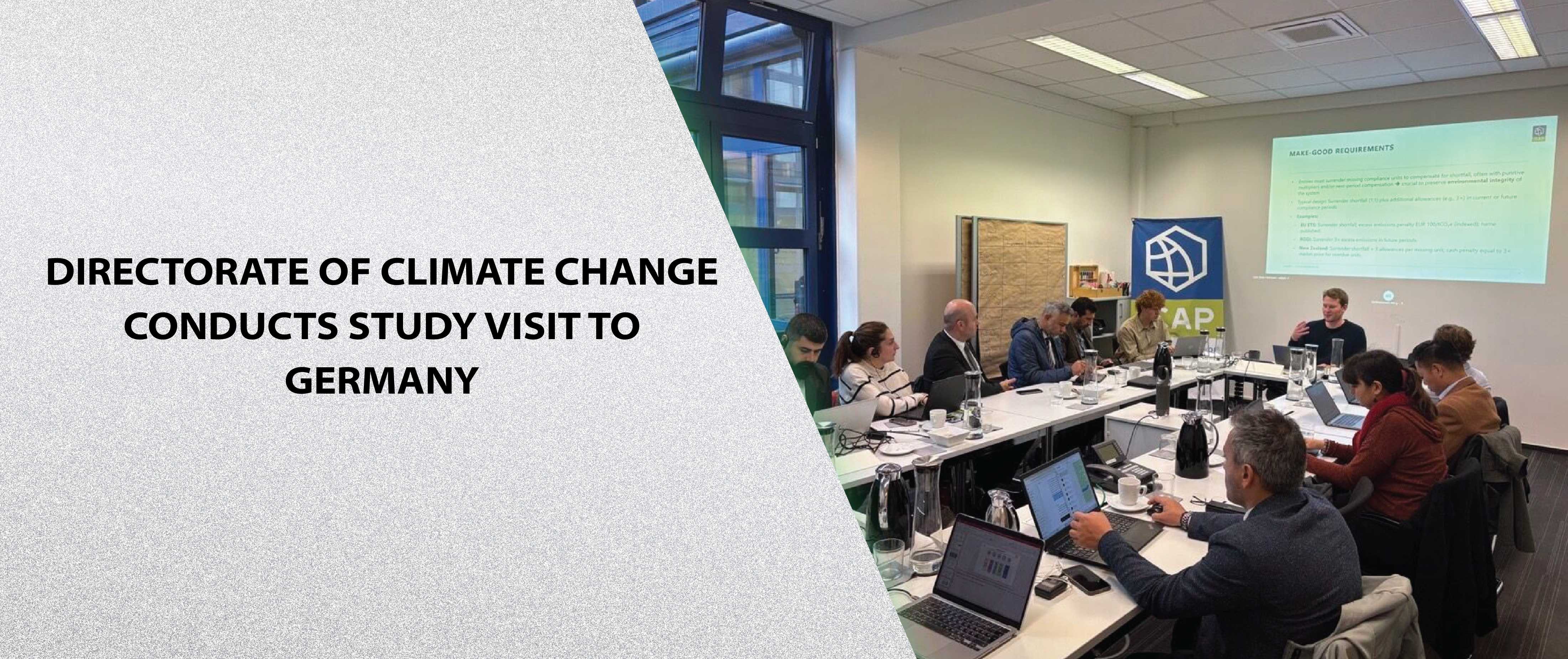Directorate of Climate Change Conducts Study Visit to Germany