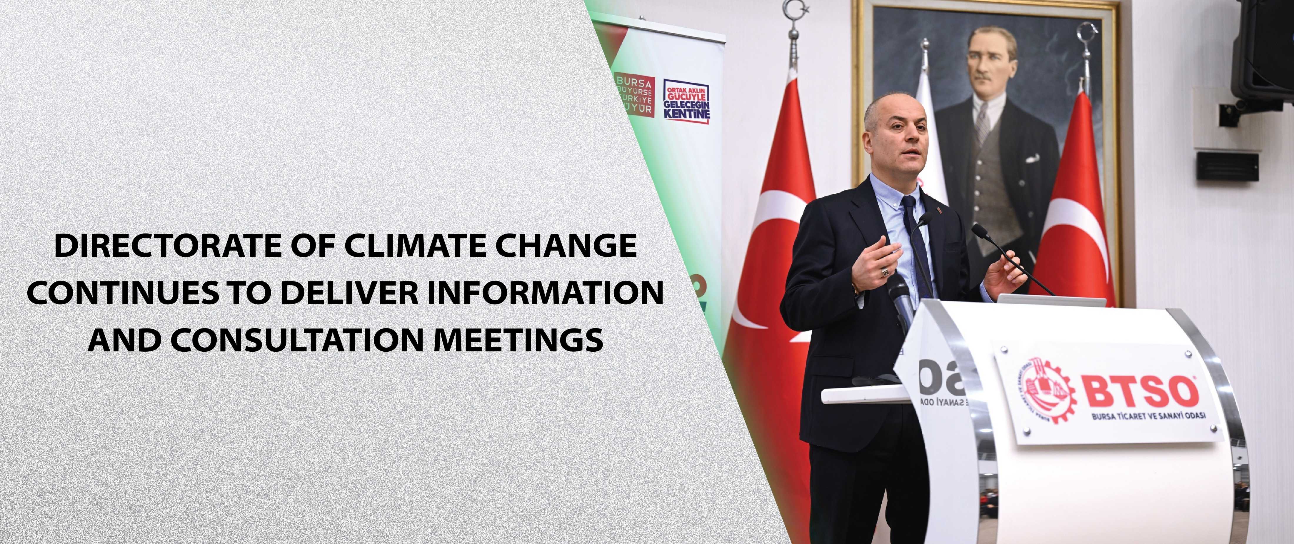 Directorate of Climate Change Continues to Deliver Information and Consultation Meetings