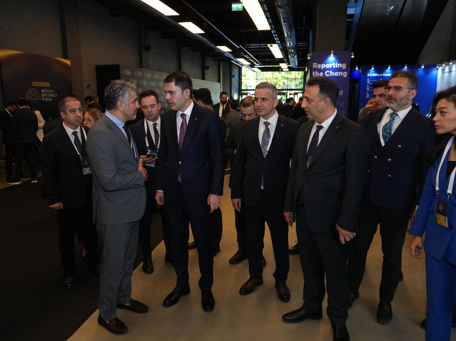 Minister of Environment, Urbanization, and Climate Change Kurum attends the Antalya Diplomacy Forum
