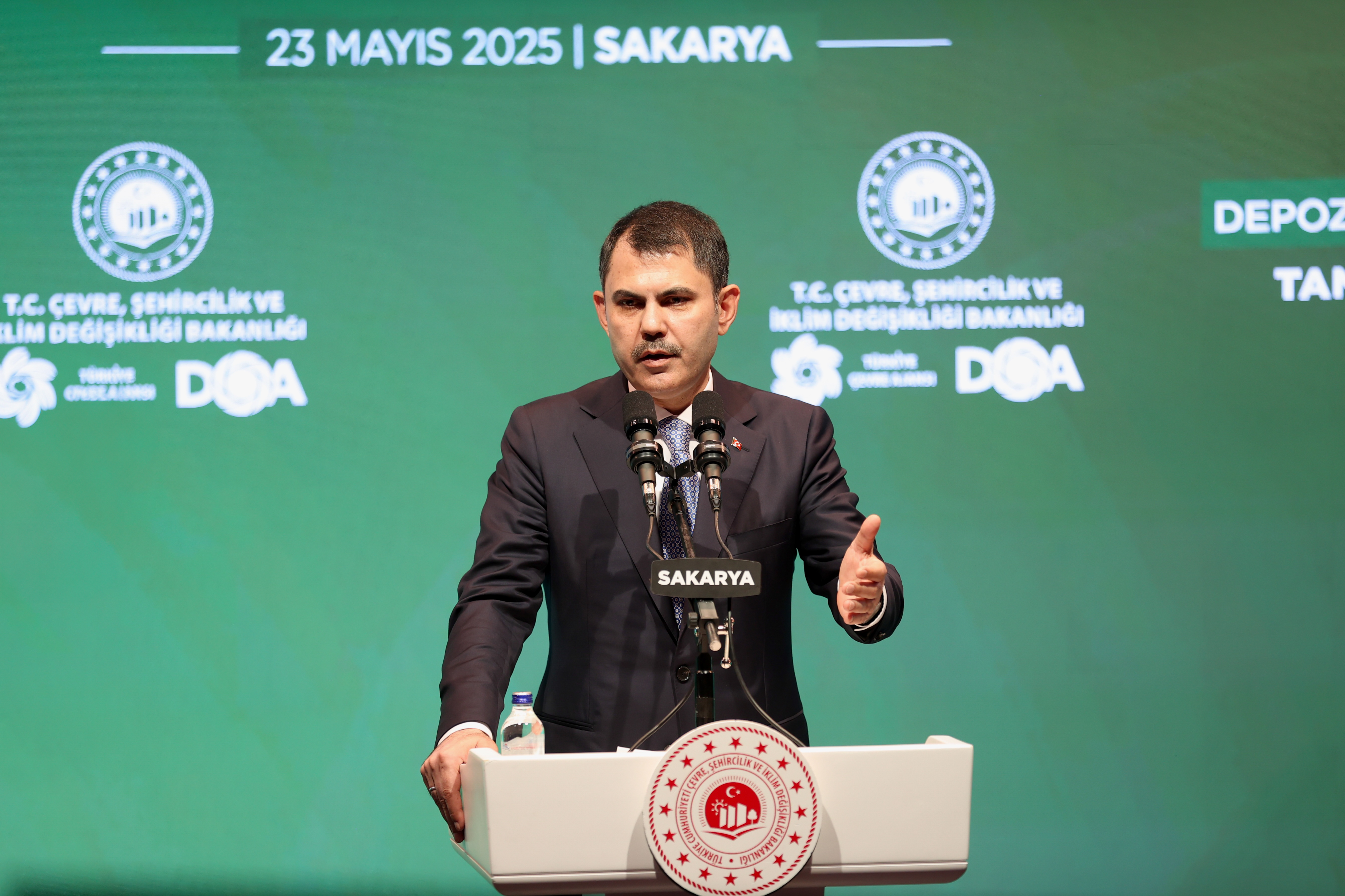 Minister of Environment, Urbanization, and Climate Change Kurum attends the promotional meeting of the Deposit Management System