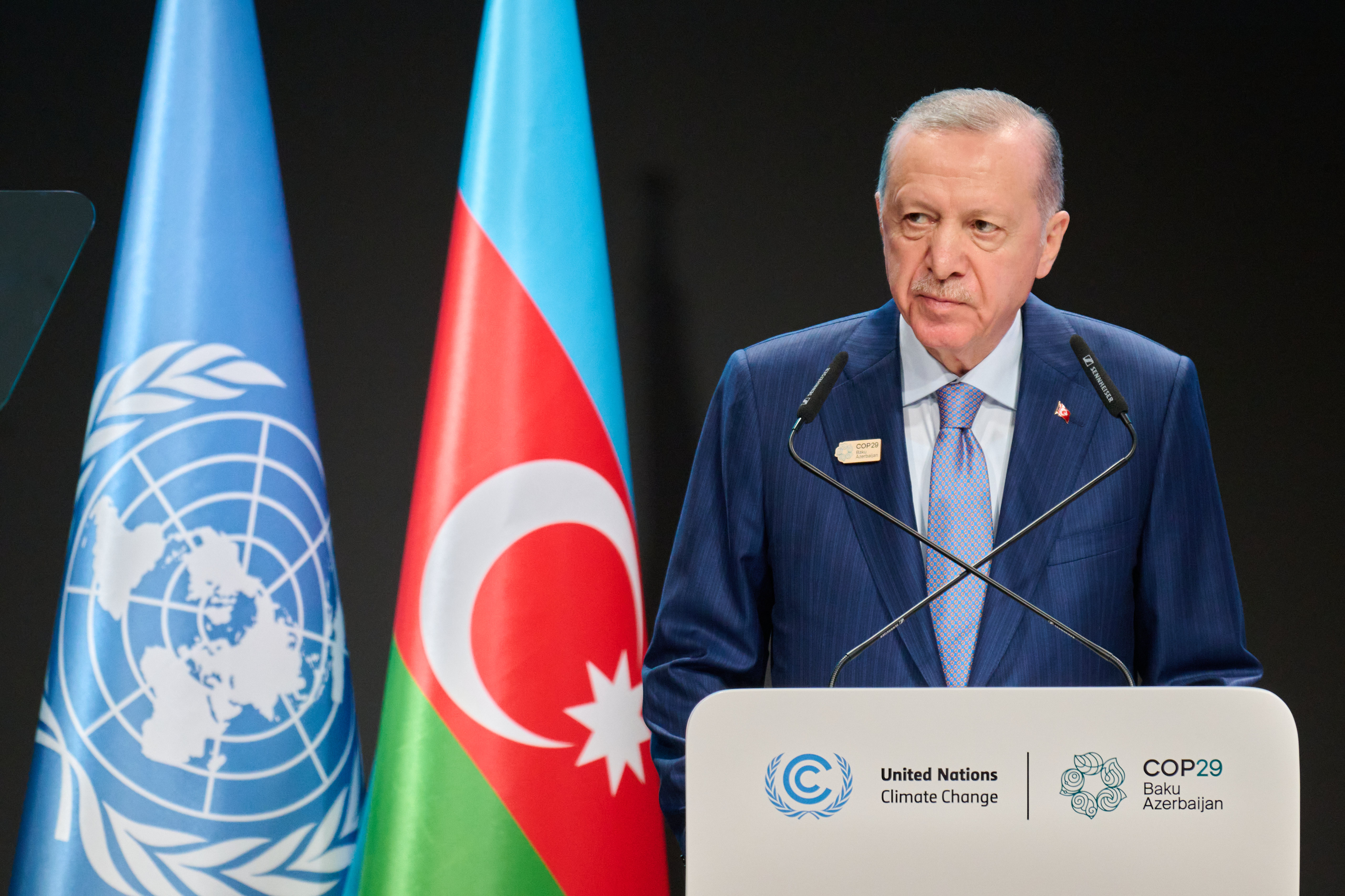 President Recep Tayyip Erdoğan Addresses World Leaders Climate Action Summit at COP29