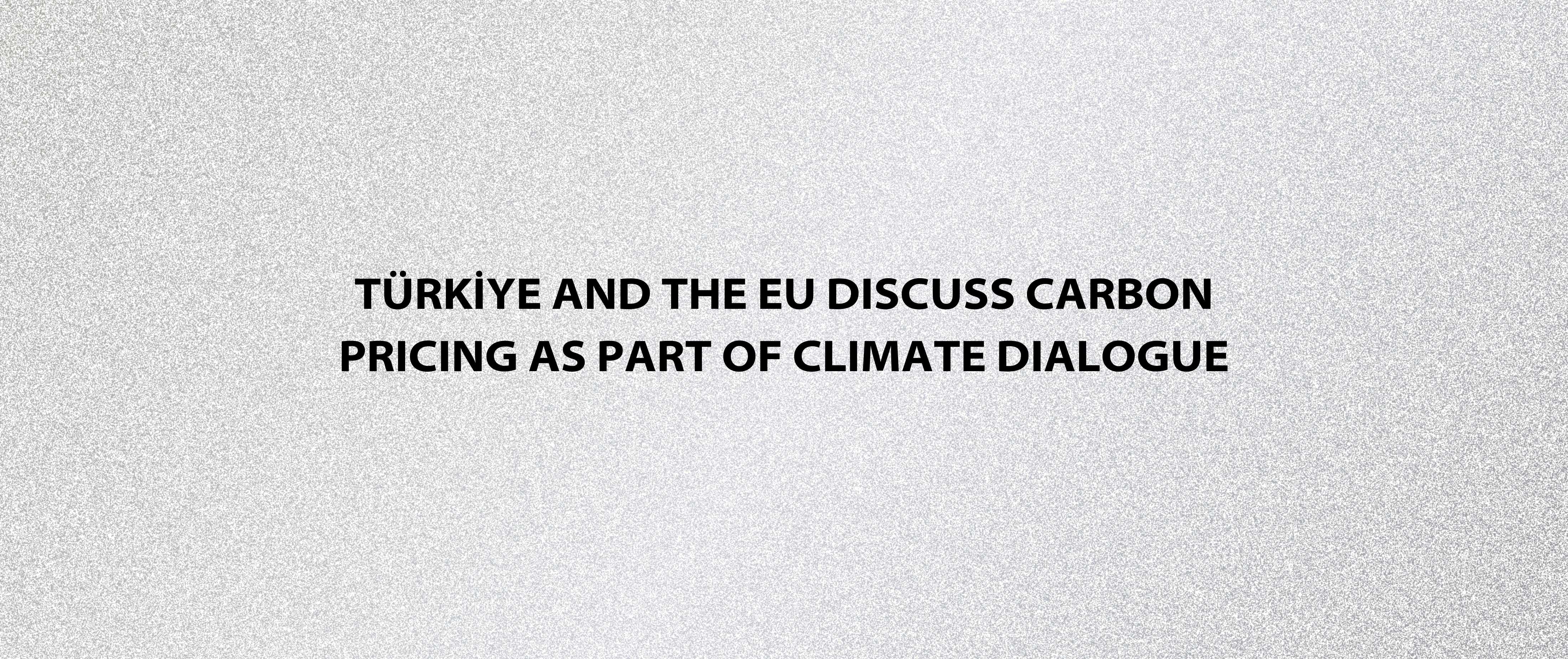 Türkiye and the EU Discuss Carbon Pricing As Part of Climate Dialogue