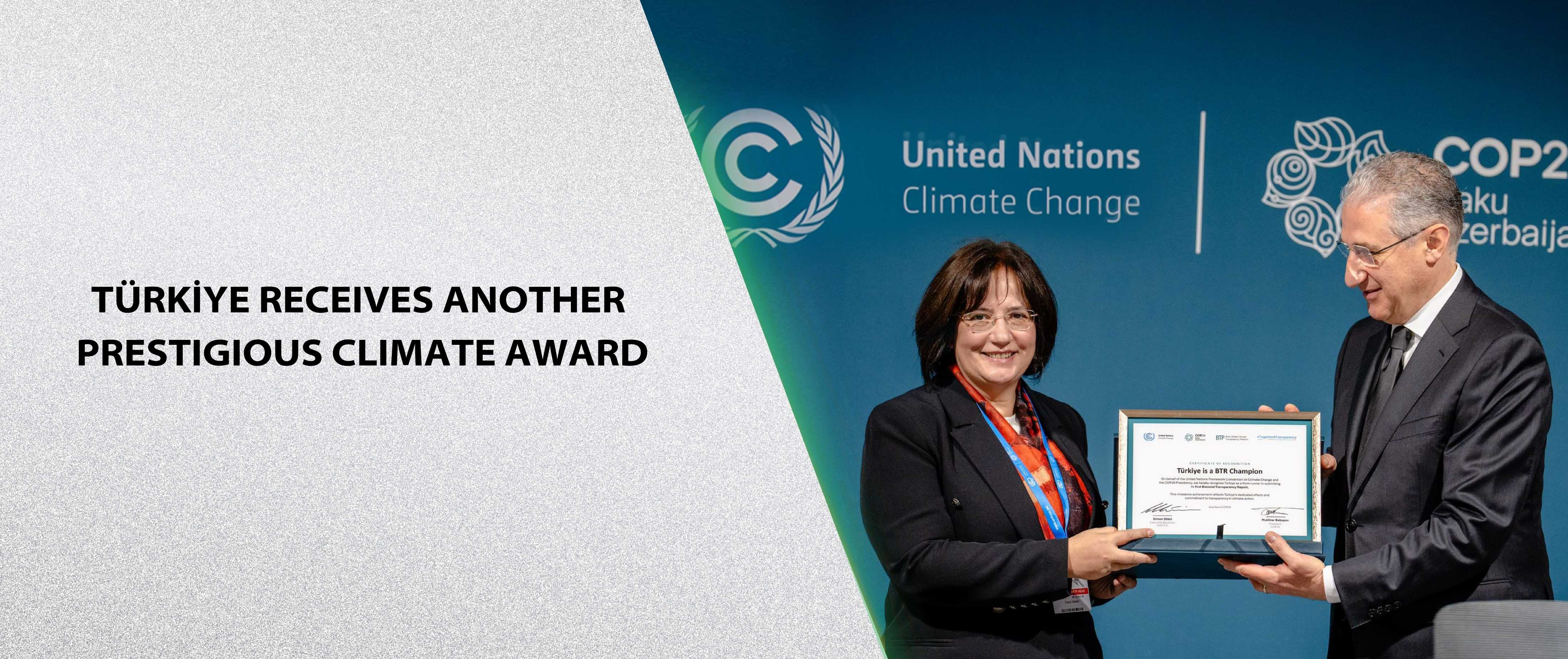 Türkiye Receives Another Prestigious Climate Award