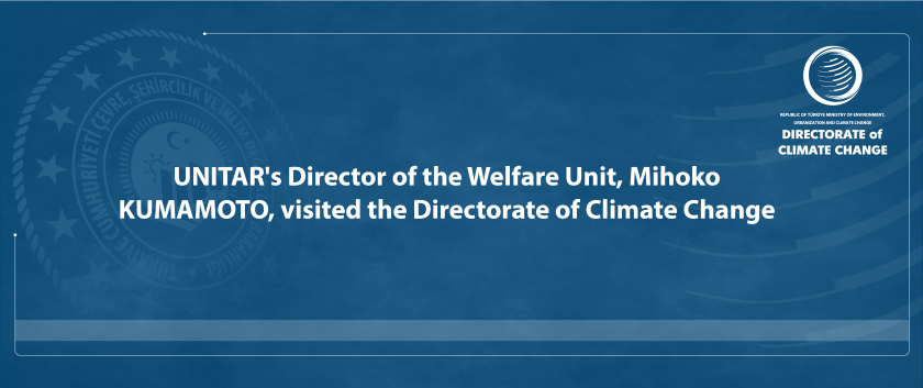 UNITAR's Director of the Welfare Unit, Mihoko KUMAMOTO, visited the Directorate of Climate Change