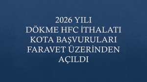 2026 YILI KOTA BAŞVURULARI HAKKINDA