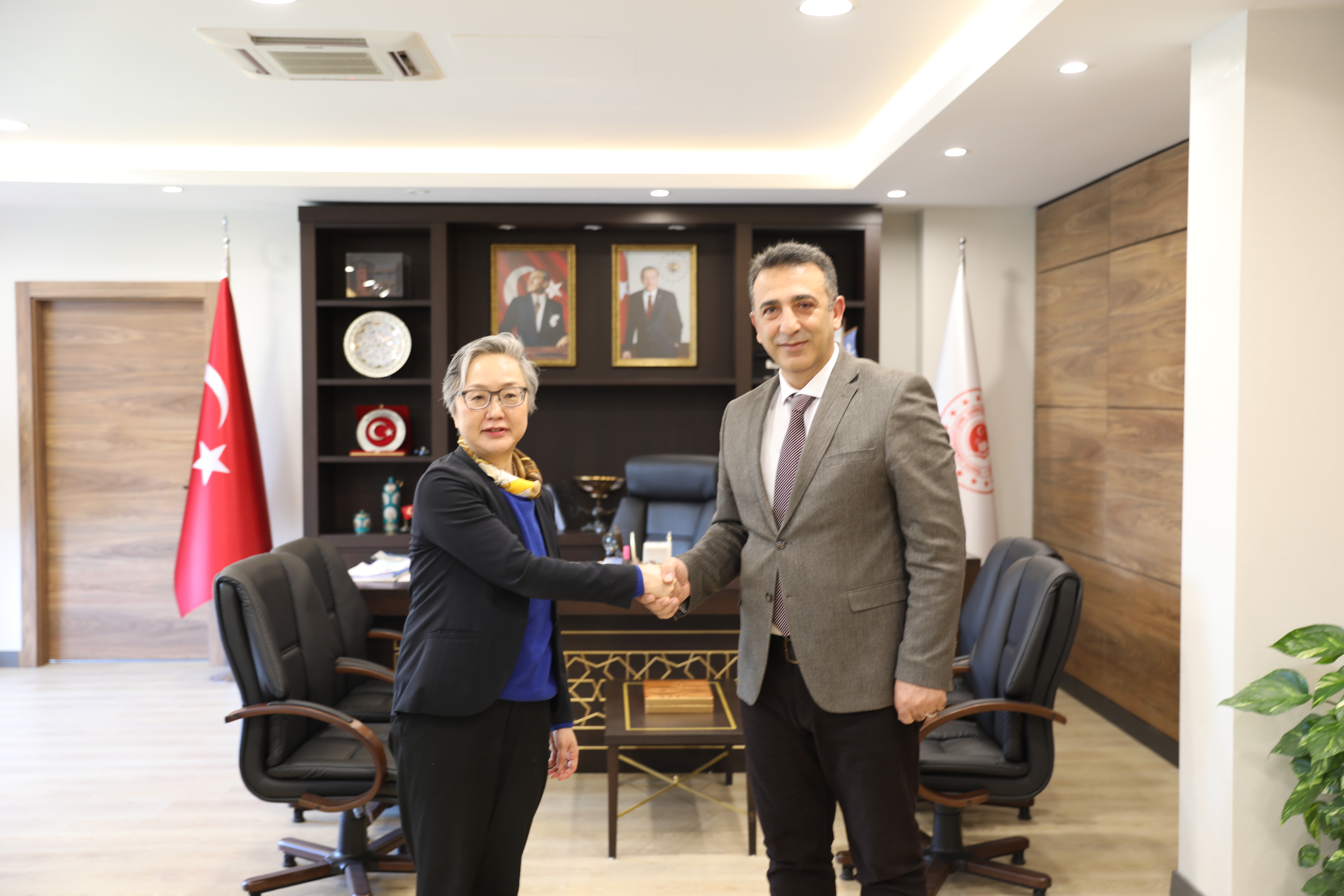 Birleşmiş Milletler Eğitim ve Araştırma Enstitüsü (UNITAR) Refah Birim Direktörü Sayın Mihoko KUMAMOTO Başkanlığımızı Ziyaret Etti