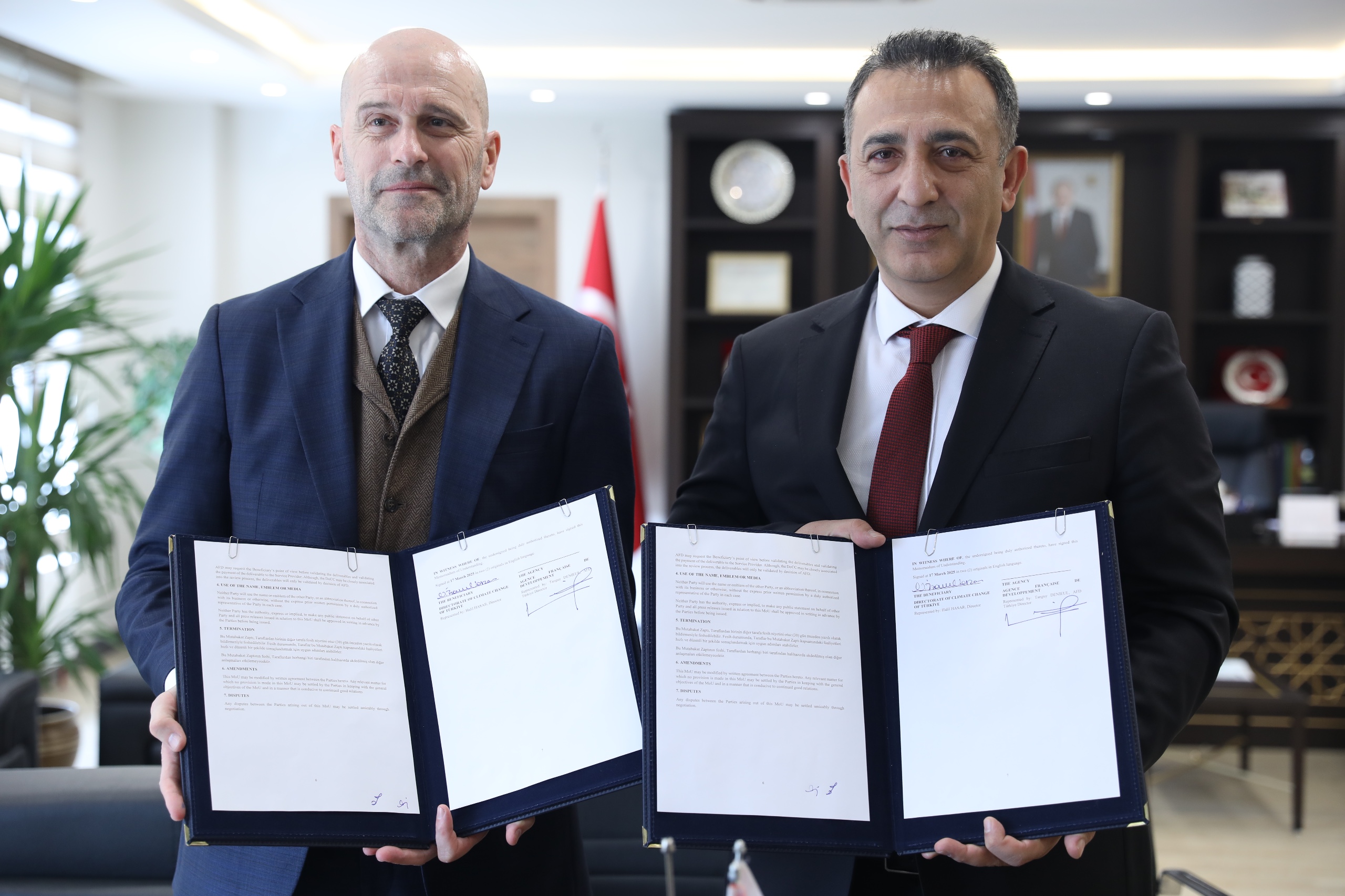 İklim Değişikliği Başkanlığıyla Fransız Kalkınma Ajansı arasında Mutabakat Zaptı imzalandı