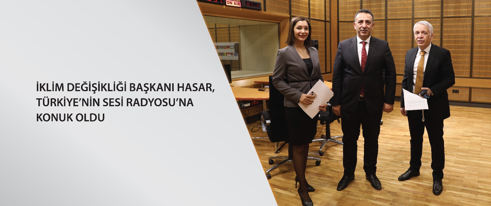 İklim Değişikliği Başkanı Hasar, Türkiye’nin Sesi Radyosu’na konuk oldu
