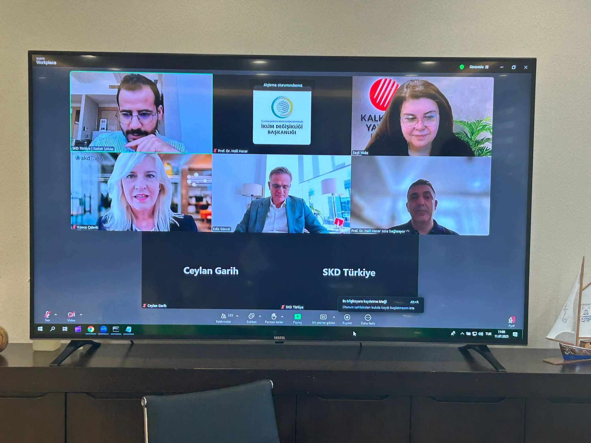 İklim Değişikliği Başkanı Hasar, ‘İklim Kanunu Bilgilendirme Webinarı’na katıldı