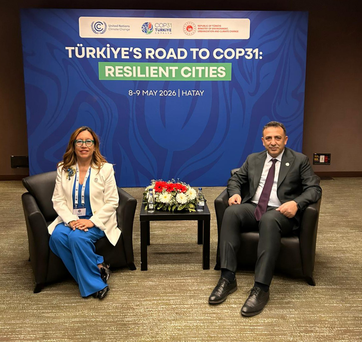 İklim Değişikliği Başkanı Hasar, UNDP Türkiye Mukim Temsilcisi Merino ile Görüştü