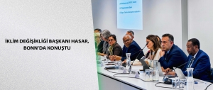 İklim Değişikliği Başkanı Hasar, Bonn’da konuştu