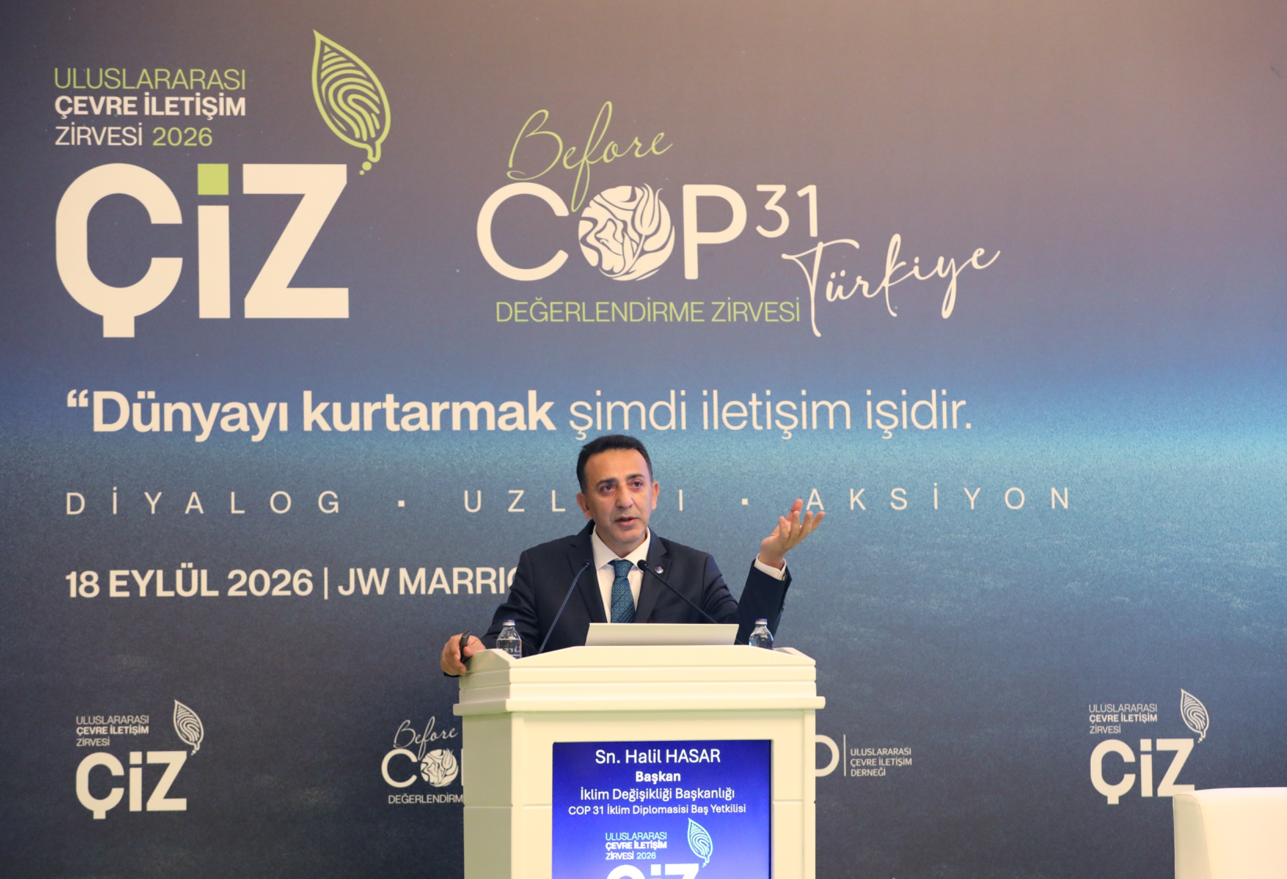İklim Değişikliği Başkanı Hasar, COP31 Öncesi Diyaloglar Zirvesi’nde konuştu