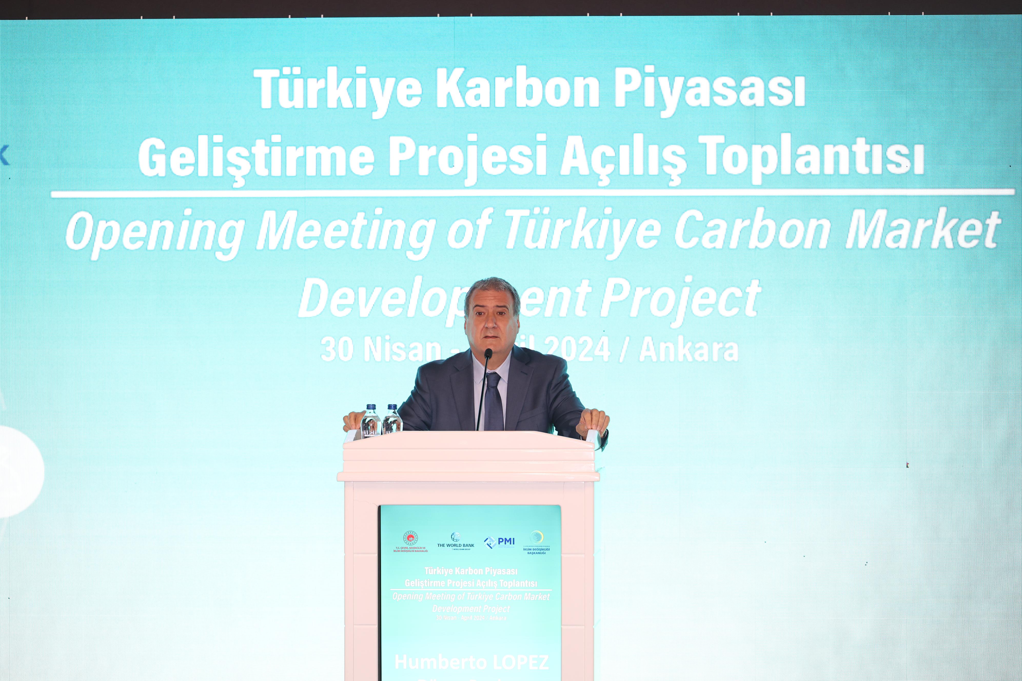 Türkiye Karbon Piyasası Geliştirme Projesi Açılışı T.C. Çevre, Şehircilik ve İklim Değişikliği Bakanı Mehmet Özhaseki tarafından gerçekleştirildi
