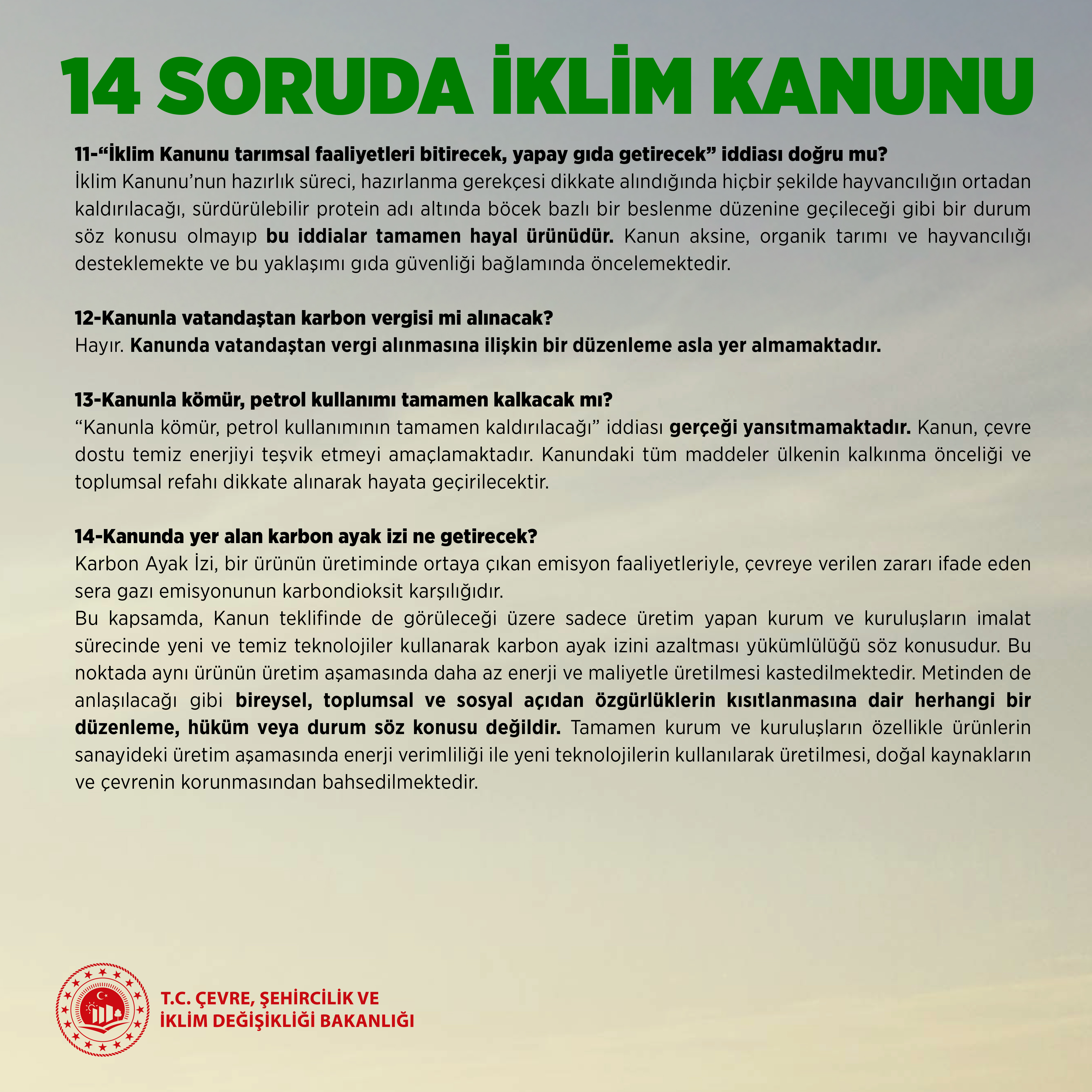 TÜRKİYE’NİN İLK İKLİM KANUNU NELER GETİRİYOR?