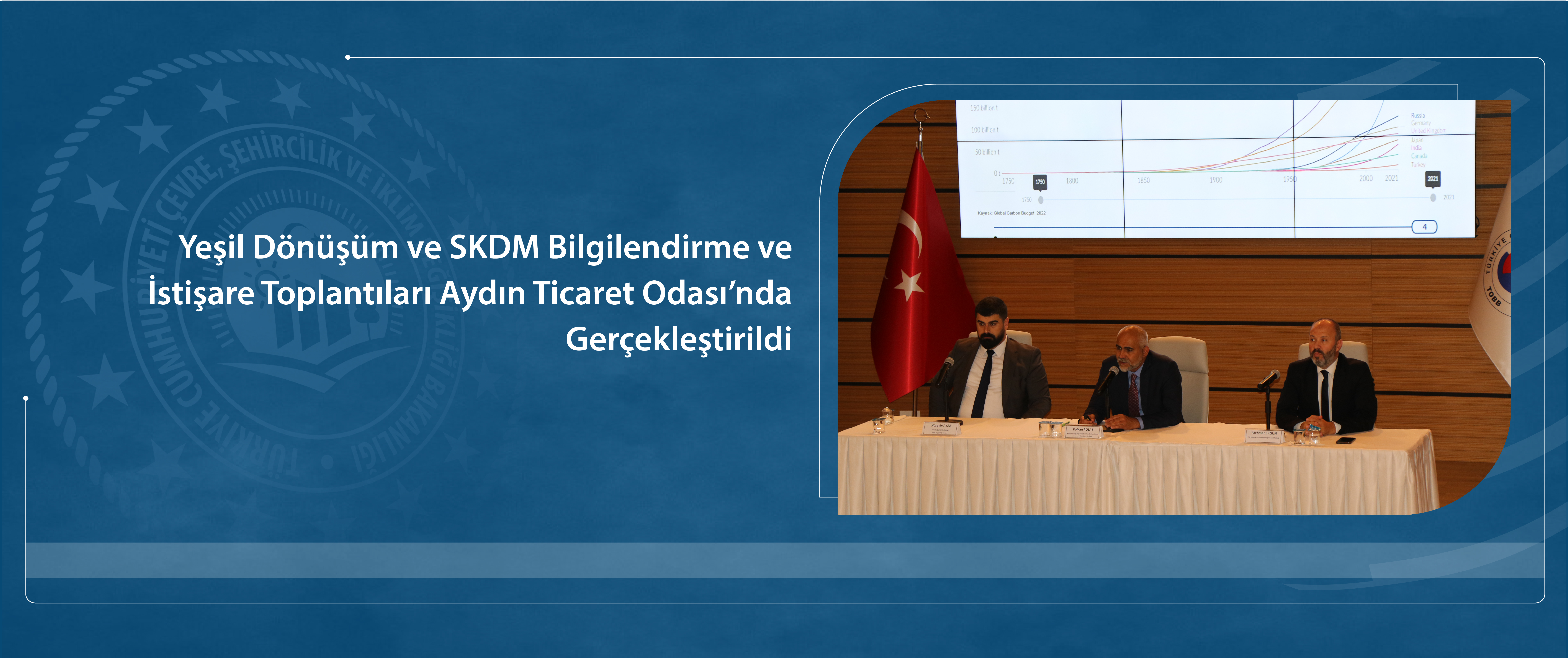 “Yeşil Dönüşüm ve Sınırda Karbon Düzenleme Mekanizması Bilgilendirme ve İstişare Toplantıları” Aydın İlinde Yapıldı