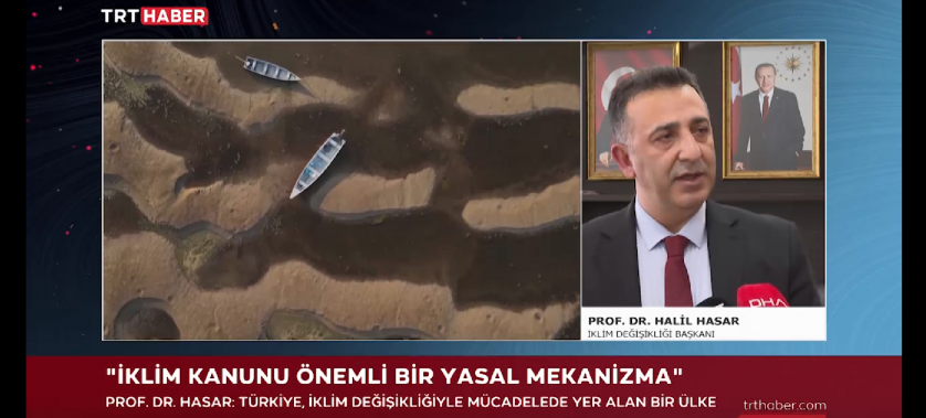 İklim Değişikliği Başkanı Prof. Dr. Halil Hasar, İklim Kanunu hakkında TRT Haber’e konuştu